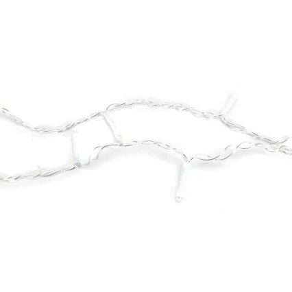 Aigostar -LED Božićne spoljašnje lampice 100xLED/8 funkcije/3xAA 4,5x1,5m IP44 hladna bela