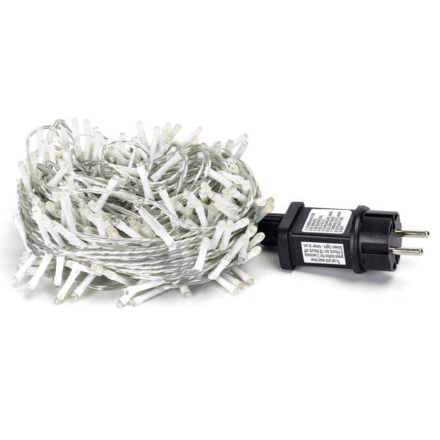 Aigostar - LED Božićne spoljašnje lampice 200xLED/8 funkcije 23m IP44 topla bela