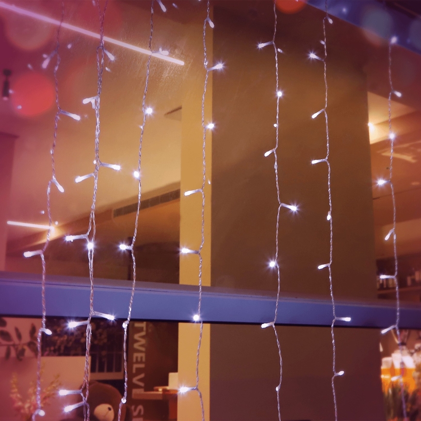 Aigostar - LED Božićne spoljašnje lampice 200xLED/8 funkcije 5x2m IP44 hladna bela