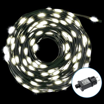Aigostar - LED Božićne spoljašnje lampice 300xLED/8 funkcije 33m IP44 hladna bela