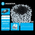 Aigostar - LED Božićne spoljašnje lampice 400xLED/8 funkcije 23m IP44 hladna bela