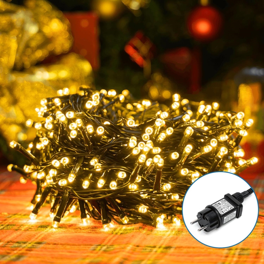 Aigostar - LED Božićne spoljašnje lampice 400xLED/8 funkcije 23m IP44 topla bela