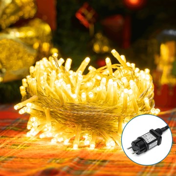 Aigostar - LED Božićne spoljašnje lampice 50xLED/8 funkcije 8m IP44 topla bela