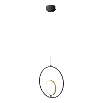 Aigostar - LED luster na sajli LED/15W/230V 2700K crno/zlatna