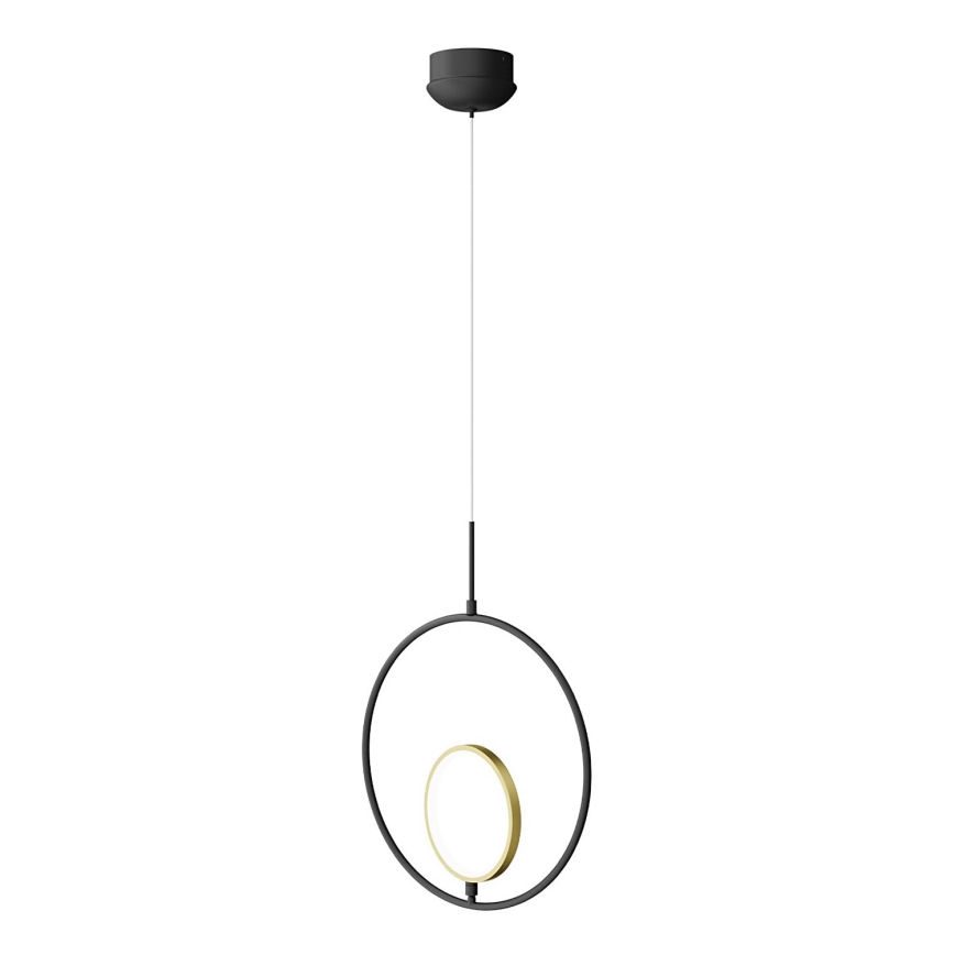 Aigostar - LED luster na sajli LED/15W/230V 2700K crno/zlatna
