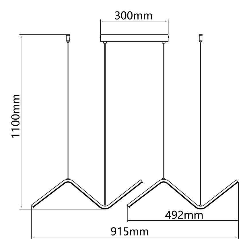 Aigostar - LED luster na sajli LED/23W/230V 6500K