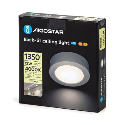Aigostar - LED Nadgradna plafonjera LED/12W/230V pr. 17,4 cm 4000K bela