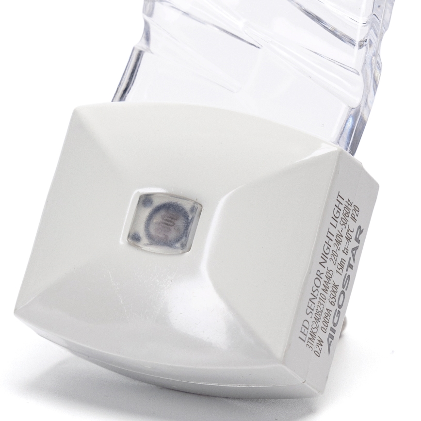 Aigostar - LED Noćno svetlo sa senzorom za dan/noć LED/0,2W/230V 6500K