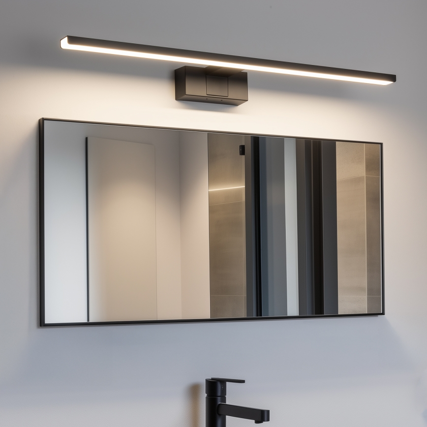 Aigostar - LED osvetljenje za kupatilsko ogledalo LED/12W/230V 4000K 60 cm IP44 crna