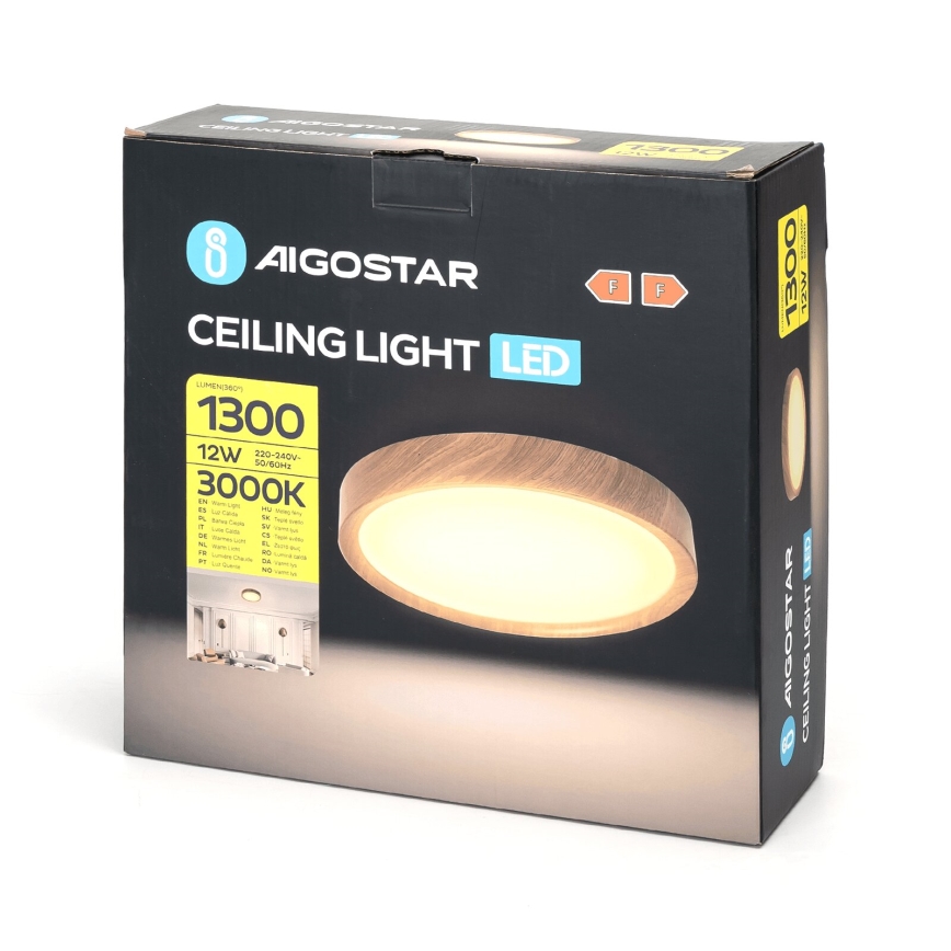 Aigostar - LED Plafonjera LED/12W/230V 3000K pr. 26,3 cm