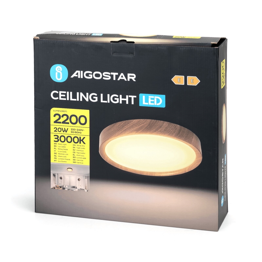 Aigostar - LED Plafonjera LED/20W/230V 3000K pr. 33,7 cm