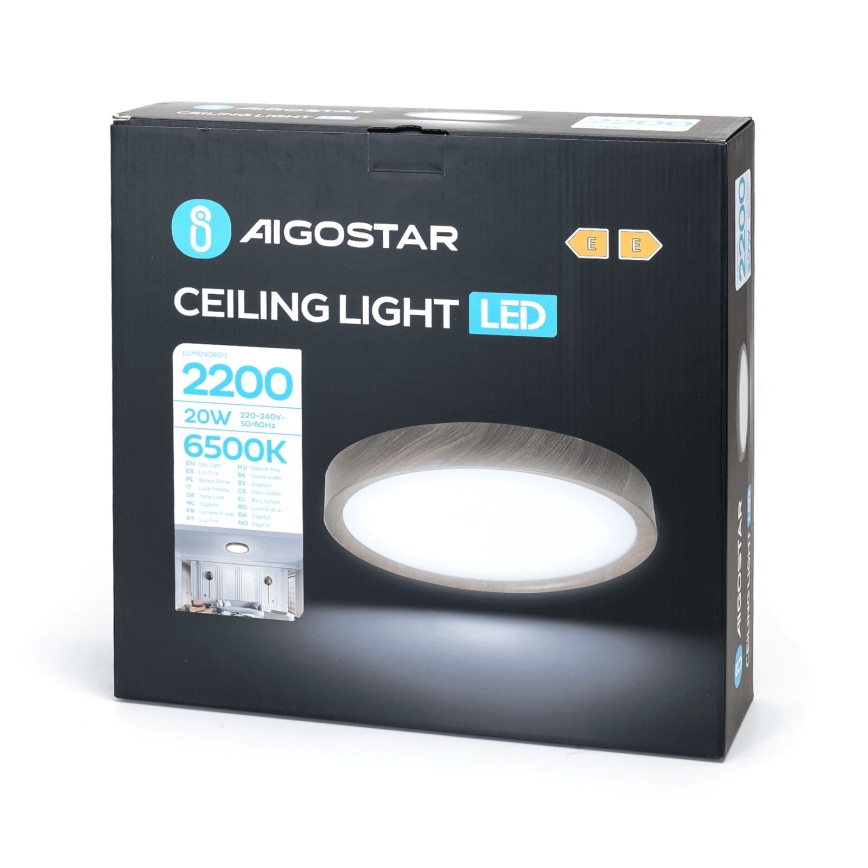 Aigostar - LED Plafonjera LED/20W/230V 6500K pr. 33,7 cm