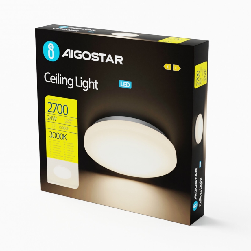 Aigostar - LED Plafonjera LED/24W/230V 3000K