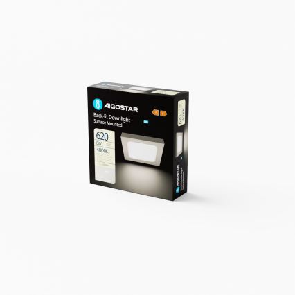 Aigostar - LED Plafonjera LED/6W/230V 12,2x12,2 cm 4000K bela