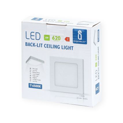 Aigostar - LED Plafonjera LED/6W/230V 12,2x12,2 cm 6500K bela