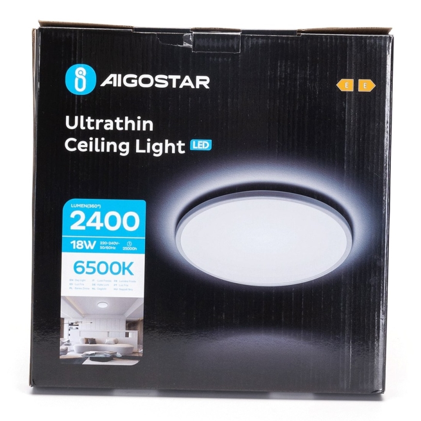 Aigostar - LED plafonjera za kupatilo LED/18W/230V 6500K pr. 30 cm IP44