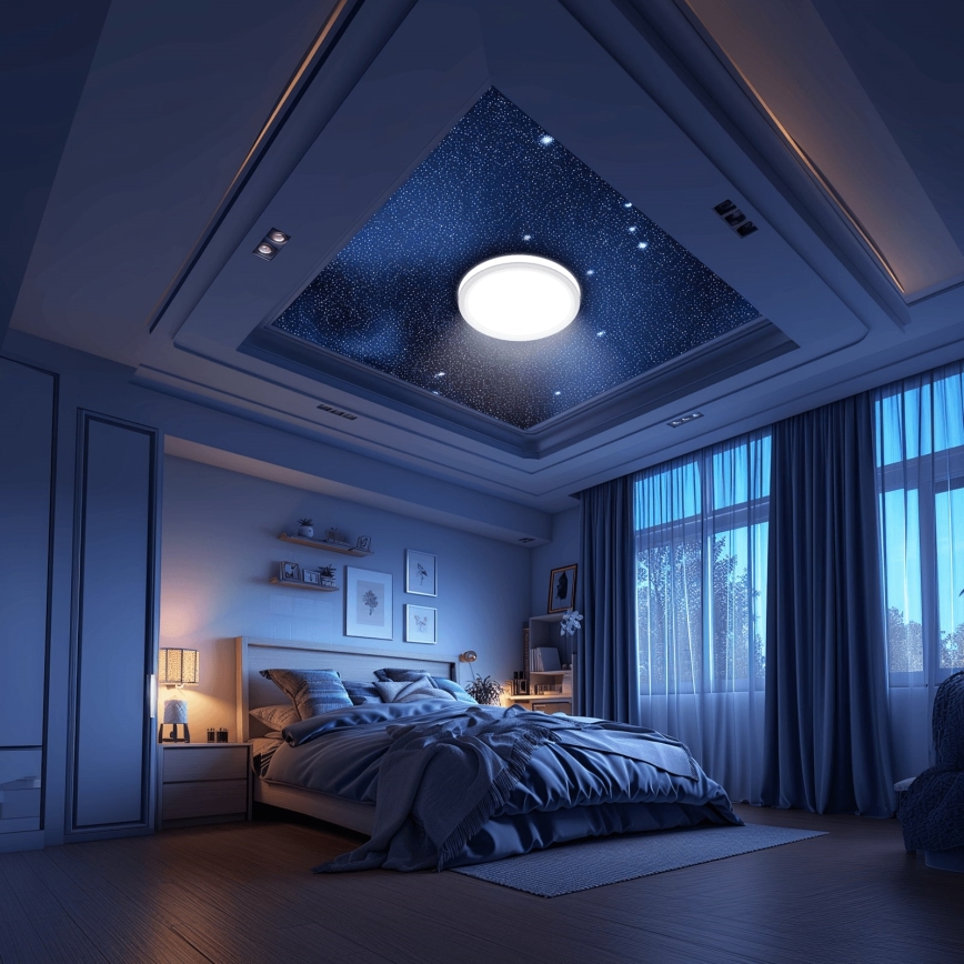 Aigostar - LED Plafonjera za kupatilo MESH LED/24W/230V 3000-6500K IP44 + Daljinski upravljač