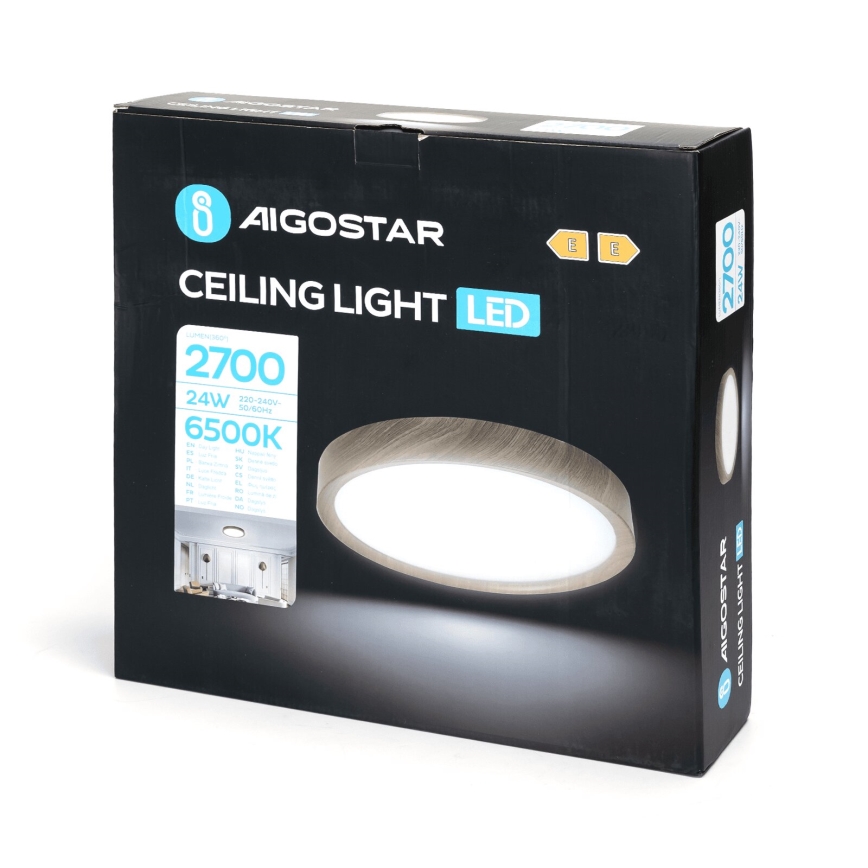 Aigostar - LED plafonska svetiljka LED/24W/230V 6500K prečnik 38,3 cm