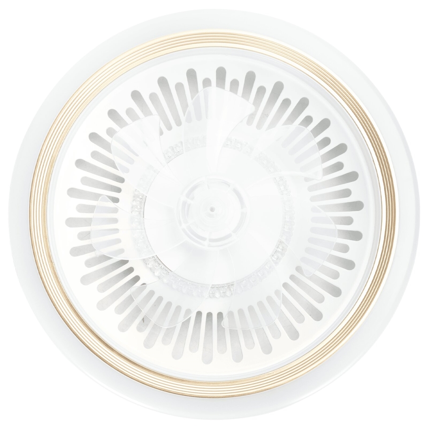 Aigostar - LED Prigušiva plafonska ventilator LED/40W/230V 2700/4000/6500K pr. 50 cm + Daljinski upravljač bela