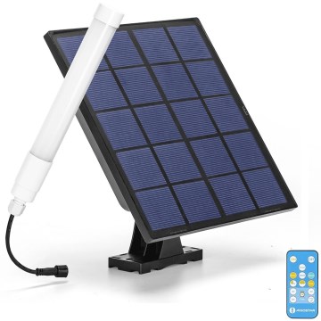 Aigostar - LED Prigušiva cev sa solarnim panelom LED/3,2V 3000K/4000K/6500K IP65 + Daljinski upravljač
