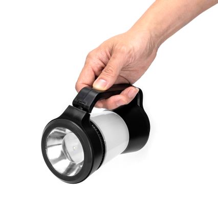 Aigostar - LED Prigušiva kampovanje lampa 3u1 LED/3xAA crno
