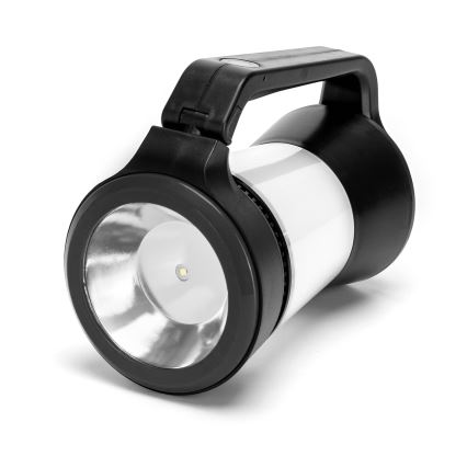 Aigostar - LED Prigušiva kampovanje lampa 3u1 LED/3xAA crno