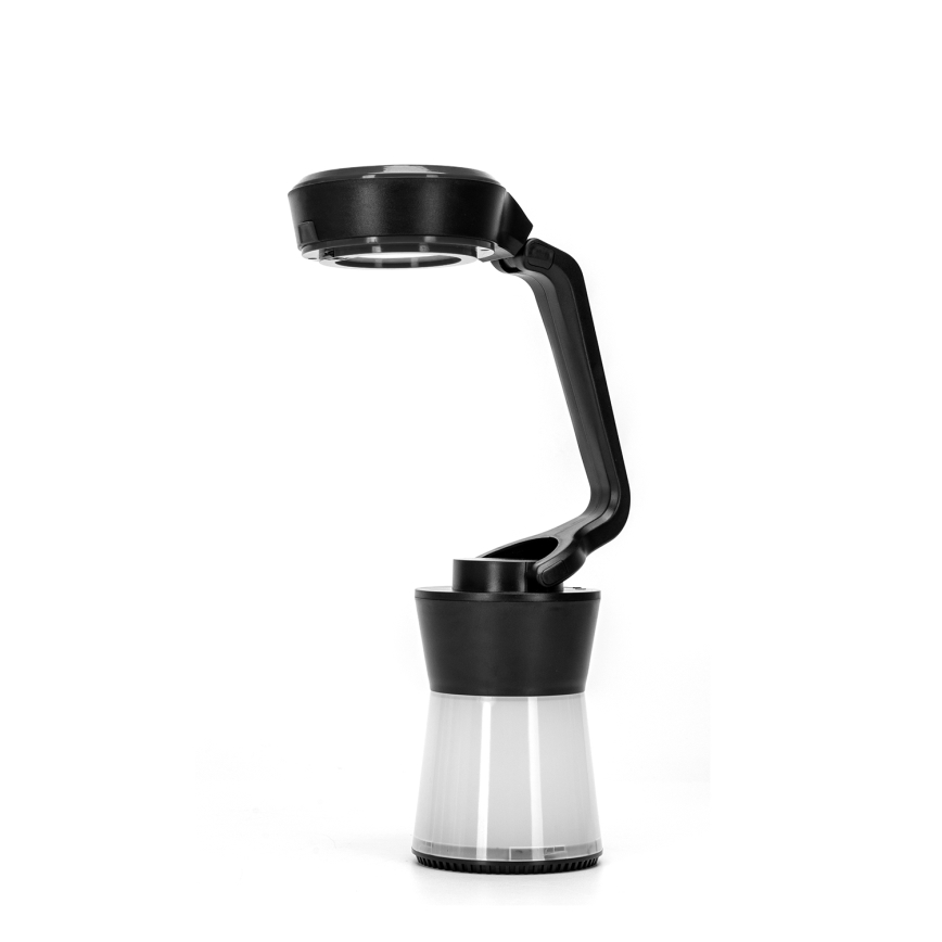 Aigostar - LED Prigušiva kampovanje lampa 3u1 LED/3xAA crno