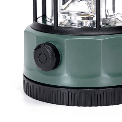 Aigostar - LED Prigušiva kampovanje lampa LED/3xAA zelena 17,5 cm