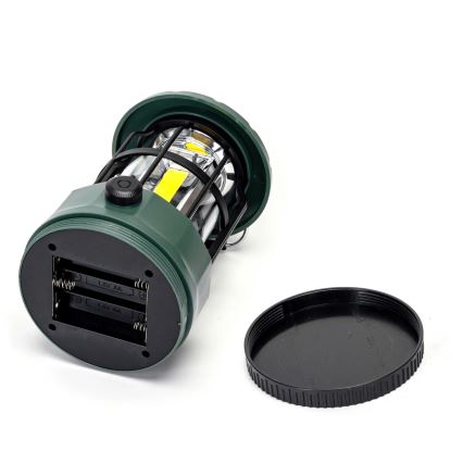 Aigostar - LED Prigušiva kampovanje lampa LED/3xAA zelena 17,5 cm