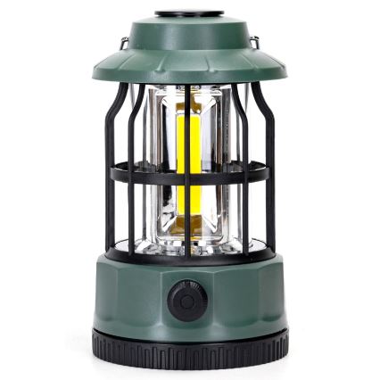 Aigostar - LED Prigušiva kampovanje lampa LED/3xAA zelena 17,5 cm