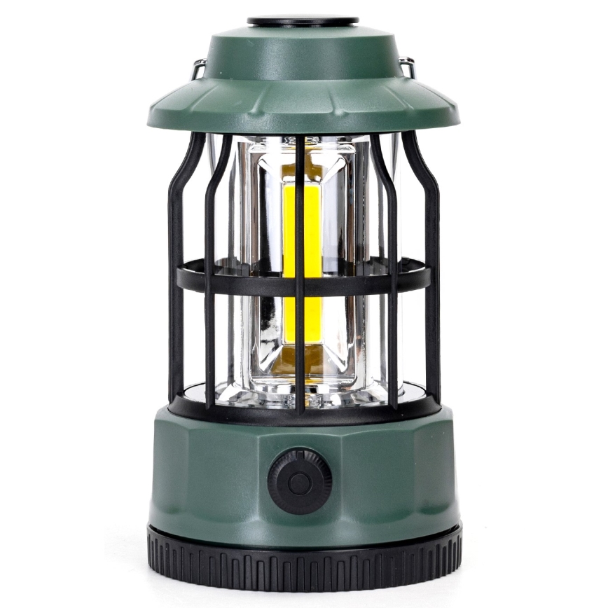 Aigostar - LED Prigušiva kampovanje lampa LED/3xAA zelena 17,5 cm