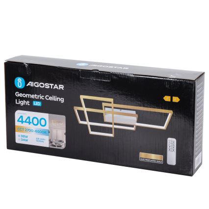 Aigostar - LED Prigušiva plafonjera LED/38W/230V 2700-6500K + Daljinski upravljač
