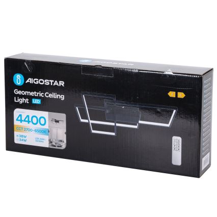 Aigostar - LED Prigušiva plafonjera LED/38W/230V 2700-6500K + Daljinski upravljač