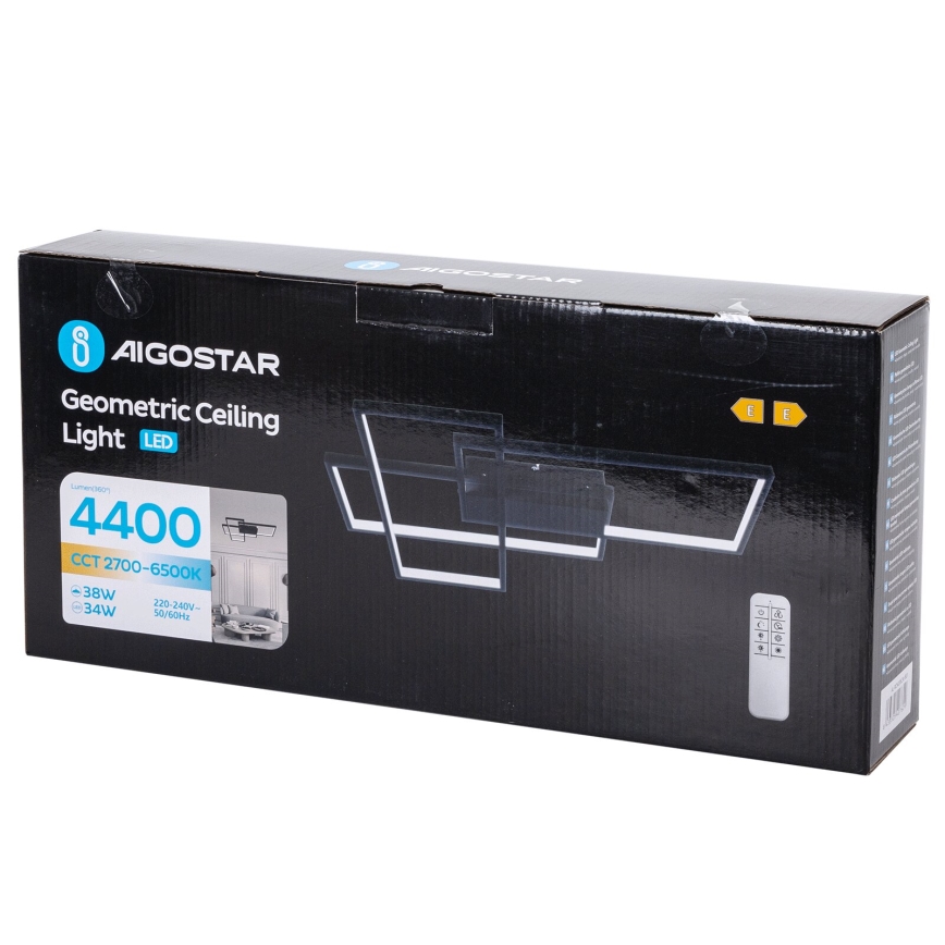 Aigostar - LED Prigušiva plafonjera LED/38W/230V 2700-6500K + Daljinski upravljač