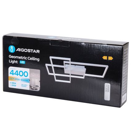 Aigostar - LED Prigušiva plafonjera LED/38W/230V 2700-6500K + Daljinski upravljač