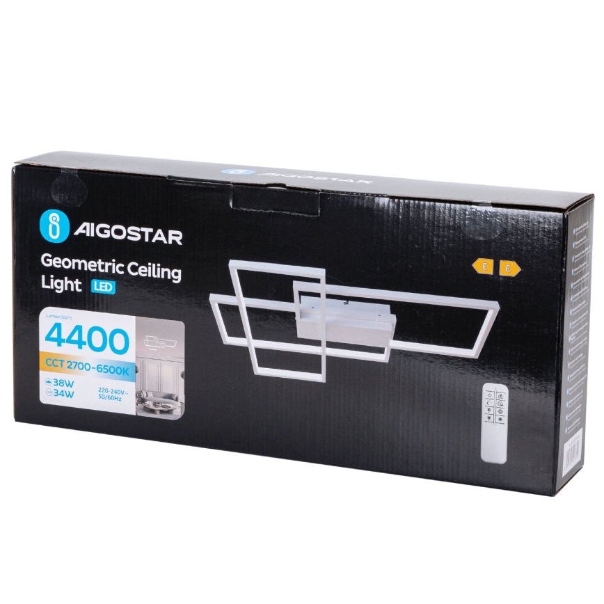 Aigostar - LED Prigušiva plafonjera LED/38W/230V 2700-6500K + Daljinski upravljač
