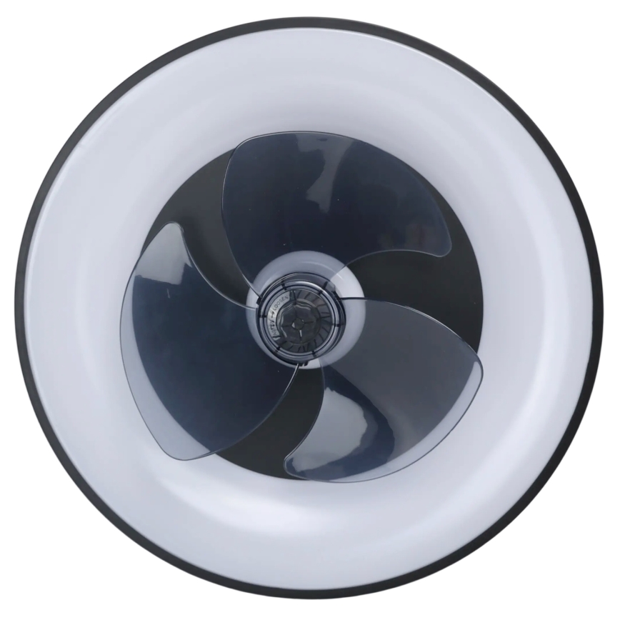 Aigostar - LED Prigušiva plafonjera sa ventilatorom MESH LED/40W/230V 2700-6500K crno + Daljinski upravljač