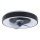 Aigostar - LED Prigušiva plafonjera sa ventilatorom MESH LED/40W/230V 2700-6500K crno + Daljinski upravljač