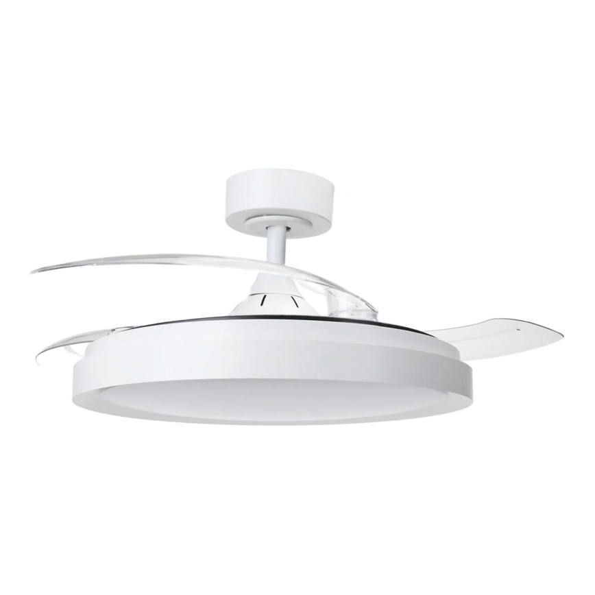 Aigostar - LED Prigušiva plafonjera sa ventilatorom MESH LED/50W/230V 2700-6500K crno + Daljinski upravljač