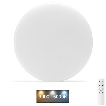 Aigostar - LED Prigušiva plafonjera za kupatilo LED/18W/230V 3000-6000K IP54 + Daljinski upravljač