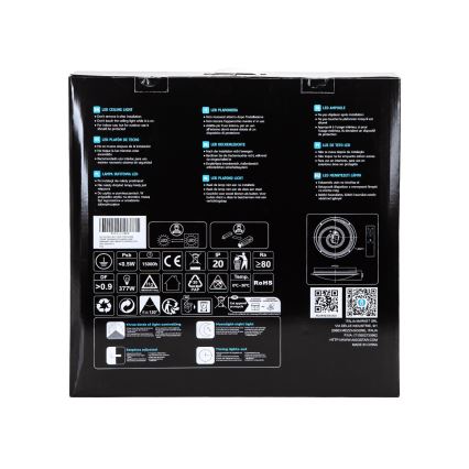 Aigostar - LED prigušiva stropno svetlo LED/60W/230V 2700-6500K prečnik 52,7 cm hrom + daljinski upravljač