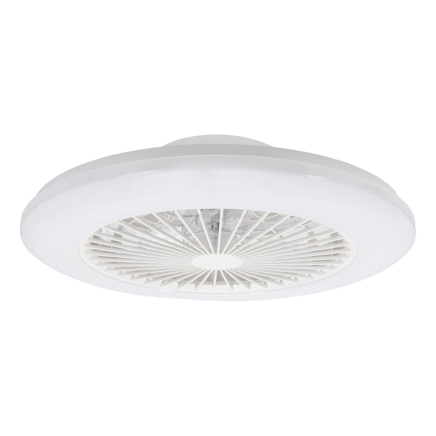 Aigostar - LED prigušiva plafonska lampa sa ventilatorom LED/40W/230V 2700-6500K prečnik 48,5 cm bela + daljinski upravljač