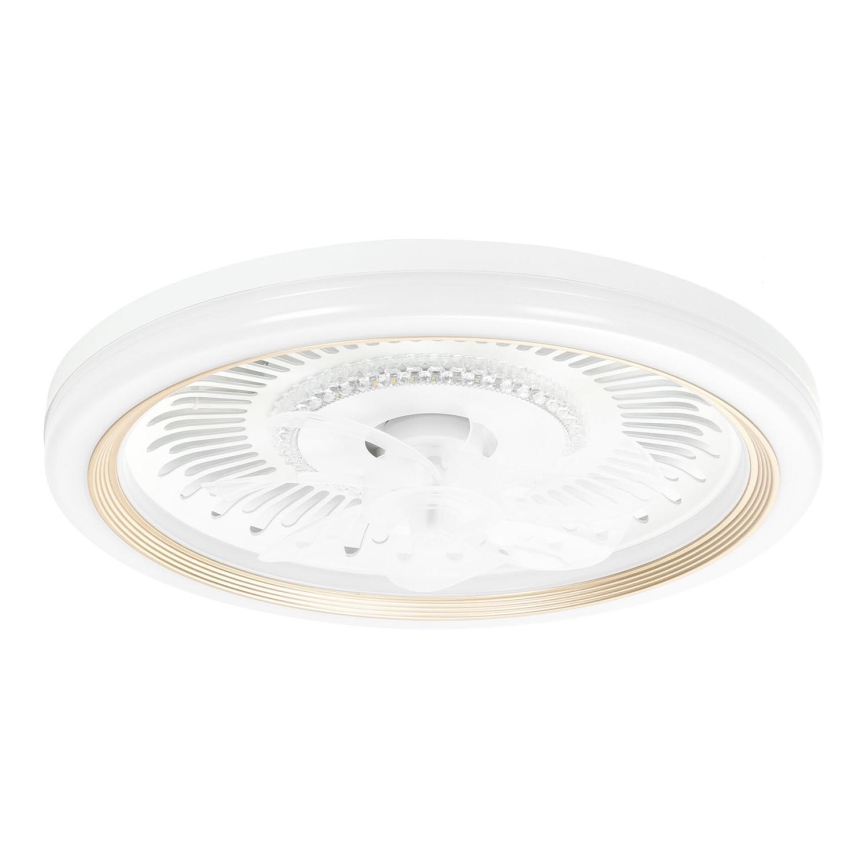 Aigostar - LED Prigušiva plafonska ventilator LED/40W/230V 2700/4000/6500K pr. 50 cm + Daljinski upravljač bela