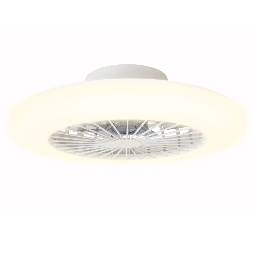 Aigostar - LED prigušiva plafonska lampa sa ventilatorom LED/40W/230V 2700-6500K prečnik 48,5 cm bela + daljinski upravljač
