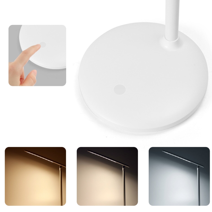 Aigostar - LED Prigušiva punjiva dodirna stona lampa LED/3W/5V 1200mAh 3000/4000/6500K
