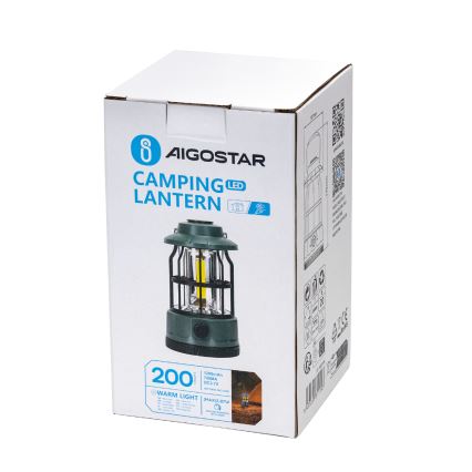Aigostar -  LED Prigušiva punjiva kampovanje lampa LED/2,87W/3,7V