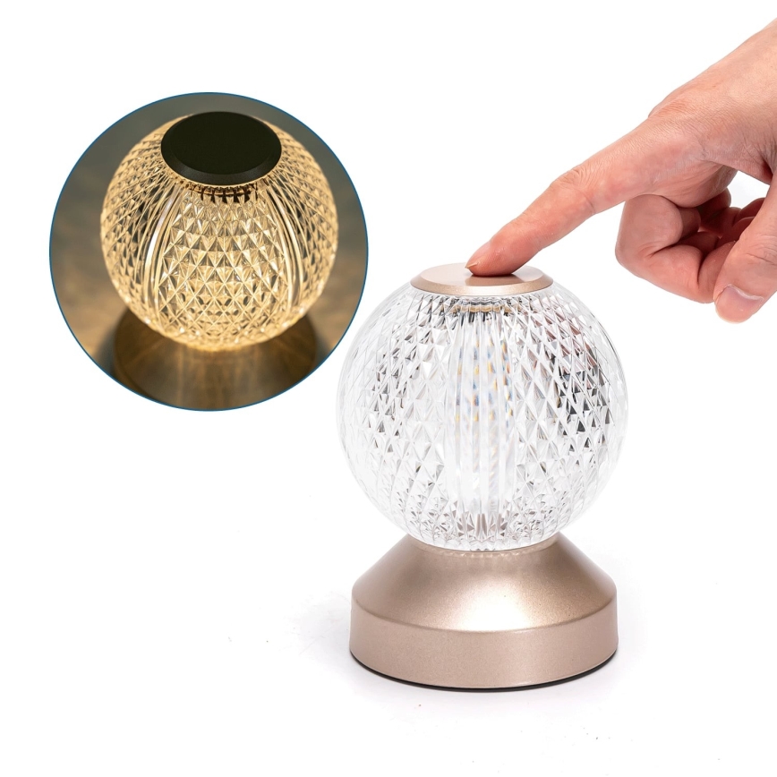 Aigostar - LED Prigušiva punjiva stona lampa LED/1W/5V 2700/4000/6500K 1800mAh 13,5 cm