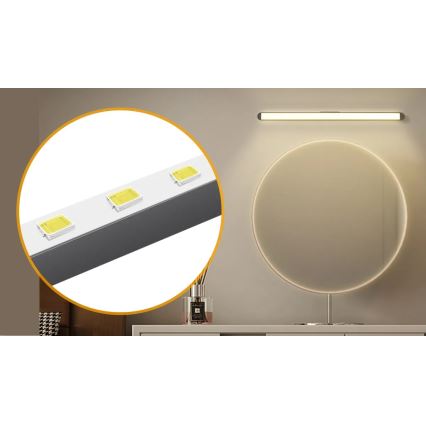 Aigostar - LED Prigušiva punjiva rasveta za ogledalo LED/2,9W/5V