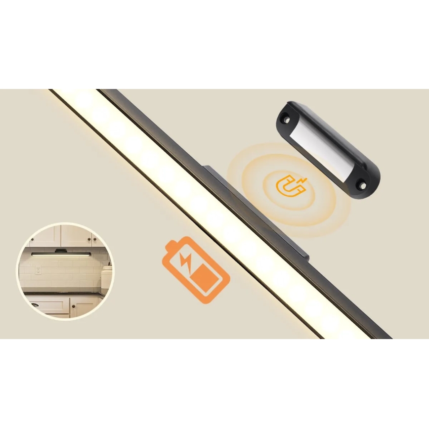 Aigostar - LED Prigušiva punjiva rasveta za ogledalo LED/2,9W/5V
