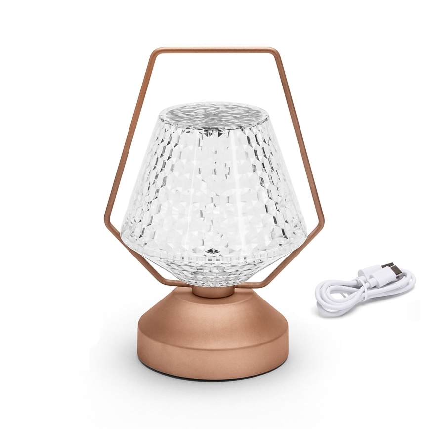 Aigostar - LED Prigušiva punjiva stona lampa LED/1W/5V 2700/4000/6500K 1800mAh 20 cm